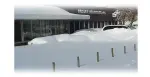 2004: A big snow almost covers the front office!