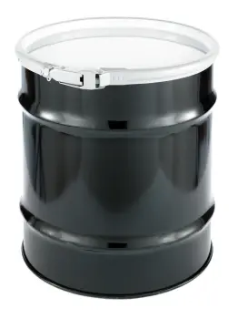 20 Gal Open Head Carbon Steel Drum - Leverlock Ring Closure
