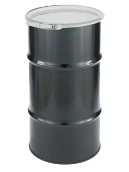 16 Gal Open Head Carbon Steel Drum - Leverlock Ring Closure