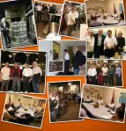 2009: Skolnik welcomes Bob Richard of PHMSA-DOT, Peter Mackay of Hazardous Cargo Bulletin (UK) , and Leif Soderman of Optimal Assistens (Sweden) to tour Skolnik and witness performance testing of an 85 gallon “T” Salvage Drum—September 22, 2009.