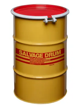 30 Gallon Open Head Salvage Drum With Bolt Ring Closure - 1.5/1.2/1.2