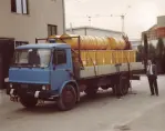 2001: Delivery of our first truckload of Salvage Drums to Stepier International in Italy.