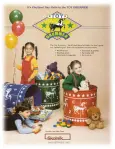 1989: Skolnik develops the “Toy Drummer” — a children's toy storage chest. (Caroline Skolnik (green shirt) is one of the child models).