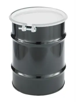 10 Gal Open Head Carbon Steel Drum With Bolt Ring Closure