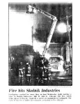 1987: On December 2nd, 1987, a week before the roof reconstruction is completed, fire destroys the entire manufacturing plant.