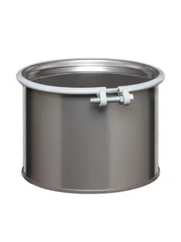 5 Gallon Open Head Stainless Steel Drum With Bolt Ring Closure