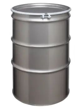 110 Gallon Open Head Stainless Steel Drum With Bolt Ring Closure