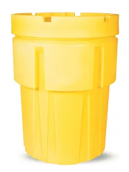 85 Gallon Open Head Poly Salvage Drum With Screw Top Lid